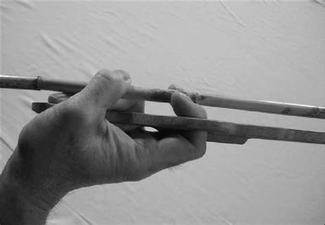 Gripping The Reconstruction Of The Two Hole Atlatl Showing How The