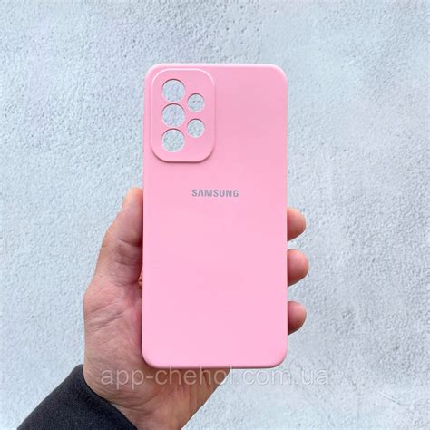 Чехол на Samsung Galaxy A53 5G Silicone Case розовый силиконовый / для ...