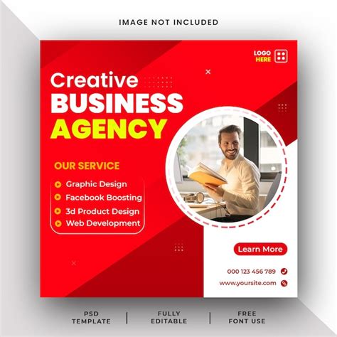 Premium Psd Creative Business Agency Social Media Instagram Post