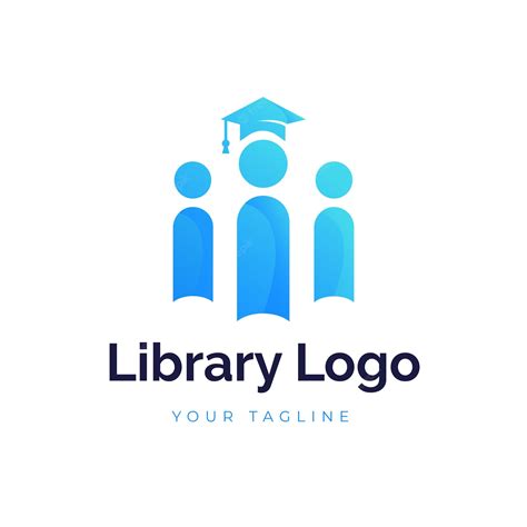 Premium Vector | Flat design library logo template