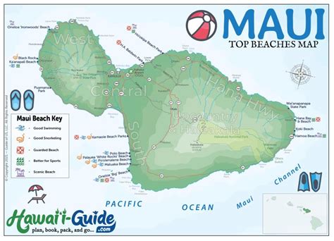 Maui Maps - Updated Maui Road & Travel Map