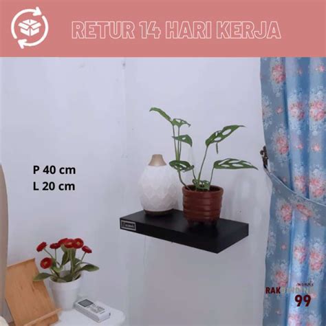 Jual Decorunic Pcs Floating Shelf Rak Dinding Ambalan Minimalis