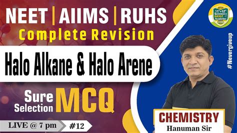 Halo Alkane Halo Arene Chemistry 12 NEET AIIMS RUHS MCQ