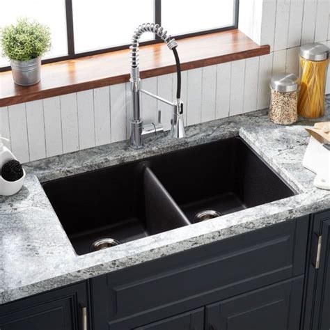 32 Atlas Stainless Steel Undermount Kitchen Sink Gunmetal Black Kitchen Sinks