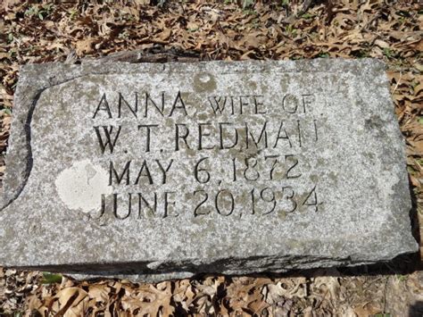 Anna Mccormack Redman M Morial Find A Grave