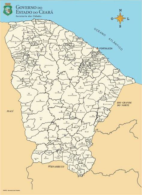 Ceara Mapa Politico