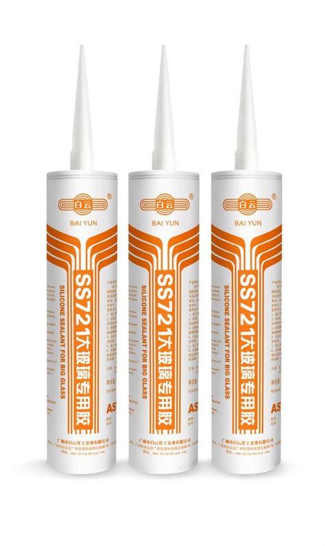 Translucent White Silicone Caulk Acetoxy Cure Silicone Sealant High Strength