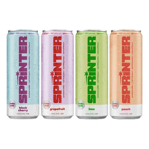 Sprinter Vodka Soda Variety Pack By Kylie Jenner — Rare Tequilas