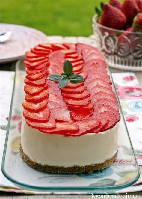 Tarta De Queso Con Fresas Sin Horno Artofit