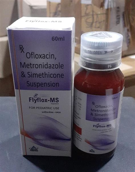 Flyflox MS Ofloxacin Metronidazole And Simethicone Suspension At Rs 75