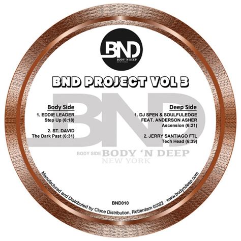 Various Artists BND Project Vol 3 On Traxsource