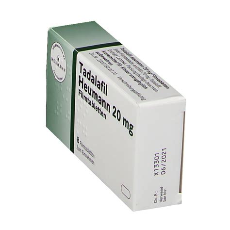 Tadalafil Heumann 20 Mg 8 St Mit Dem E Rezept Kaufen Shop Apotheke