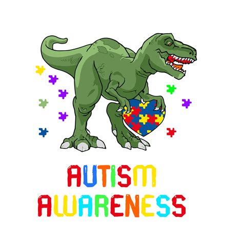 Saurus Autism Awareness Svg Autism Svg Awareness Svg Auti Inspire