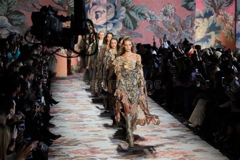 Models Walk The Runway Finale For Zimmermann During New York Fashion