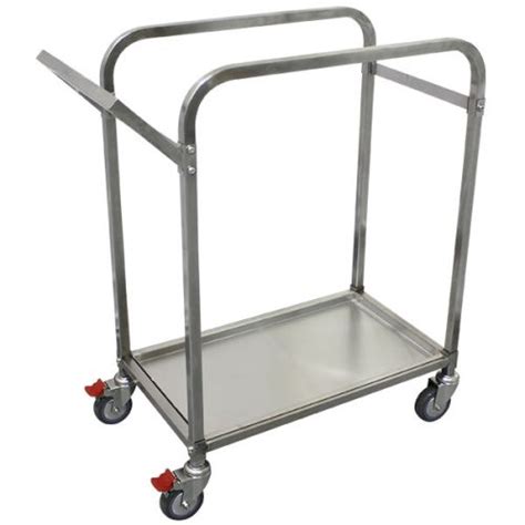 Stainless Steel Order Picker Trolley Australian Made Plastic Crates