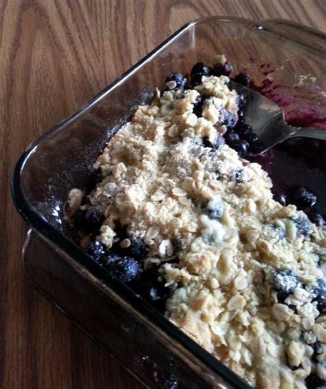 Blueberry Crisp Healthy And Guilt Free Passing The Relish Receita