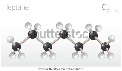 Heptane C H Structural Chemical Formula Molecule