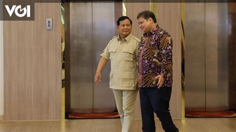 プラボウォとアイランガが会う、gerindra Dailyの会長ゴルカル・ワイド・オープンとの連合