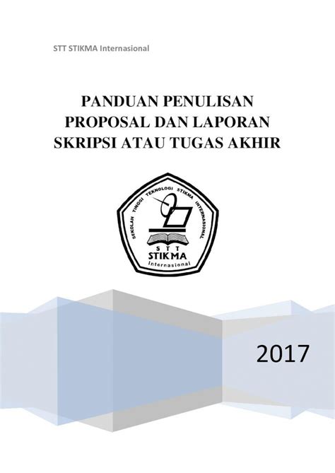 Pdf Panduan Penulisan Proposal Dan Laporan Skripsi Nomor