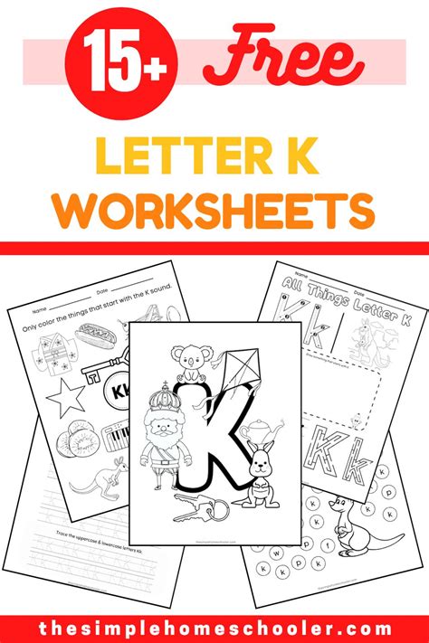 15 Letter K Worksheets Free And Easy Print The Simple Homeschooler