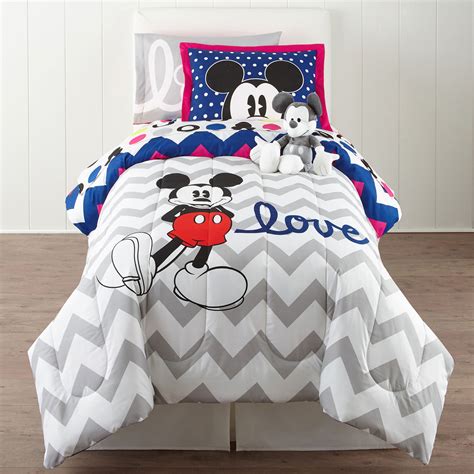 Buy Disney Collection Mickey Mouse Chevron Twin Full Comforter Set