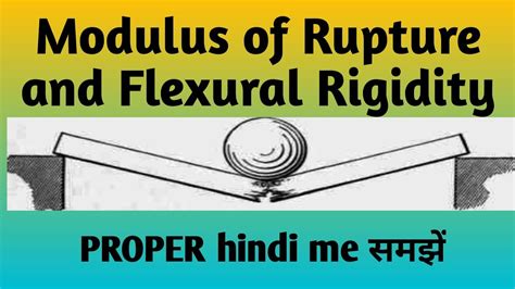 Explain Modulus Of Rupture And Flexural Rigidity Vninstitute Youtube