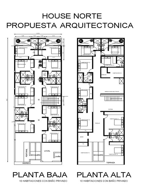 House Norte Planta Arquitectonica Pdf