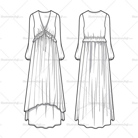 Maxi Dress Sketch At Explore Collection Of Maxi