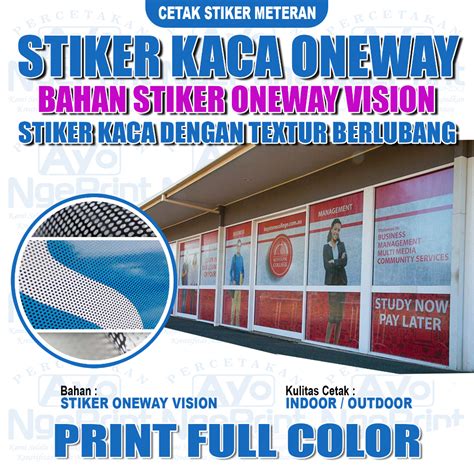 Jual Cetak Stiker Kaca One Way Sticker Kaca Mobil One Way Vision