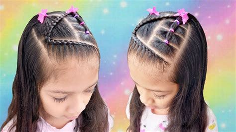 PEINADO CON LIGAS Y TRENZAS PARA NIÑA SUPER FÁCIL Y BONITO HAIRSTYLE