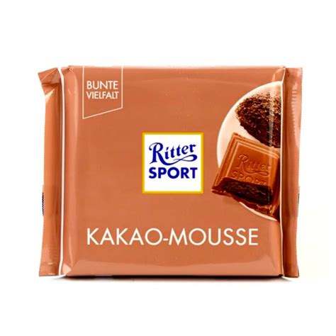 Шоколад молочний із шоколадним мусом Ritter Sport Kakao mousse 100г