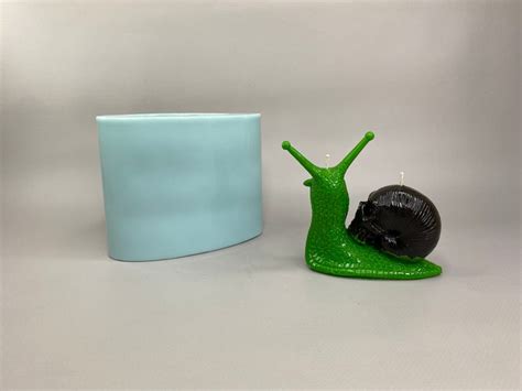 Snail With A Skull Snail Mold 3d Forms For Candles Silicone Etsy