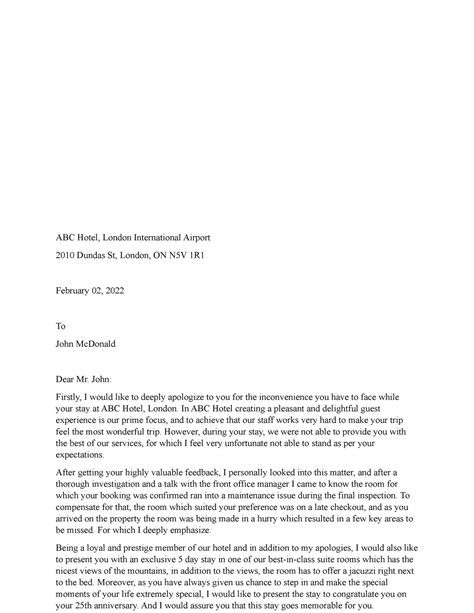 Email Case Study - ABC Hotel, London International Airport 2010 Dundas