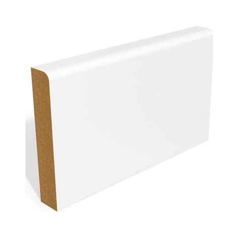 MDF 18mm X 119mm Pre Primed Pencil Round Edge Skirting Board GW Leaders