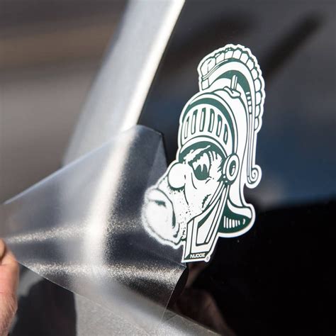 Retro Gruff Sparty Msu Michigan State Spartans Logo Vinyl Car Etsy