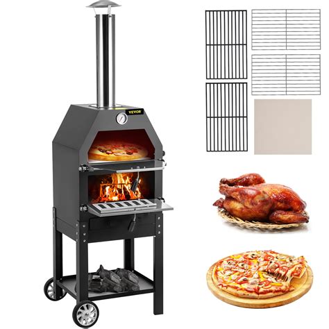 Vevor Vevor Wood Fried Pizza Oven Portable Wood Fired Machine Wood Burning Pizza Oven Vevor Eu