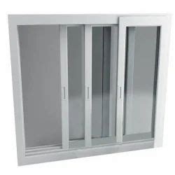 Powder Coated Three Track Aluminium Sliding Window At Rs 195 Sq Ft In