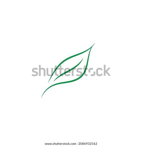 Green Leaf Simple Outline Vector File Stock Vector (Royalty Free ...