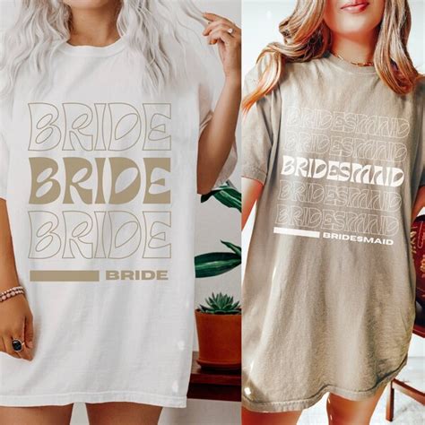 Bridesmaid Shirts Etsy