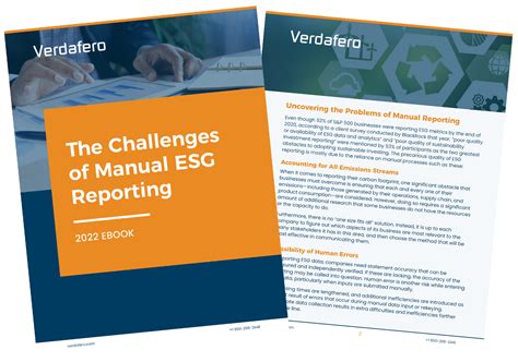 The Challenges Of Manual Esg Reporting Verdafero Inc