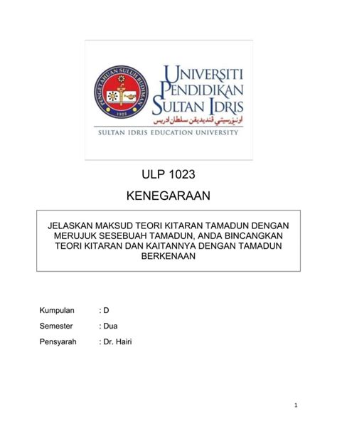 Teori Kitaran Tamadun Tamadun Melayu PDF