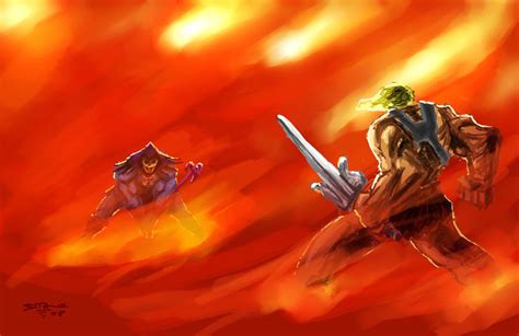 He-Man vs. Skeletor by devowankenobi on DeviantArt