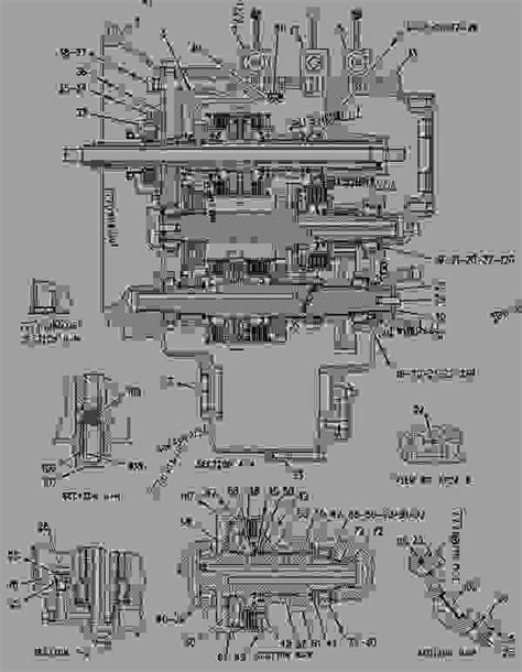 1470200 Transmission Group Power Shift Backhoe Loader Caterpillar 416c 416c Backhoe Loader