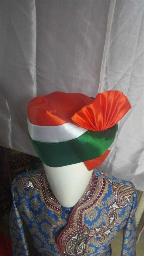 Same Clour Plain Indian Flag Turban Tiranga Safa At Piece In Jaipur