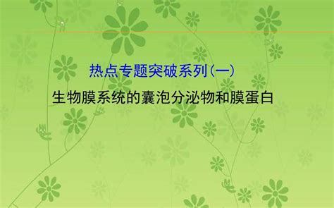 【世纪金榜】2016届高中生物第一轮复习课件 热点专题突破系列一word文档在线阅读与下载无忧文档