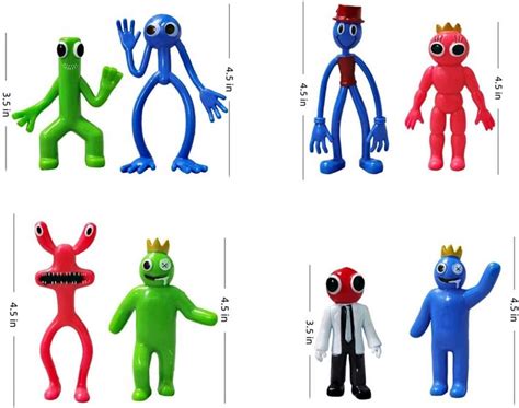 Rainbow Friends Toys Rainbow Friends Action Figures 8PCS - Rainbow ...