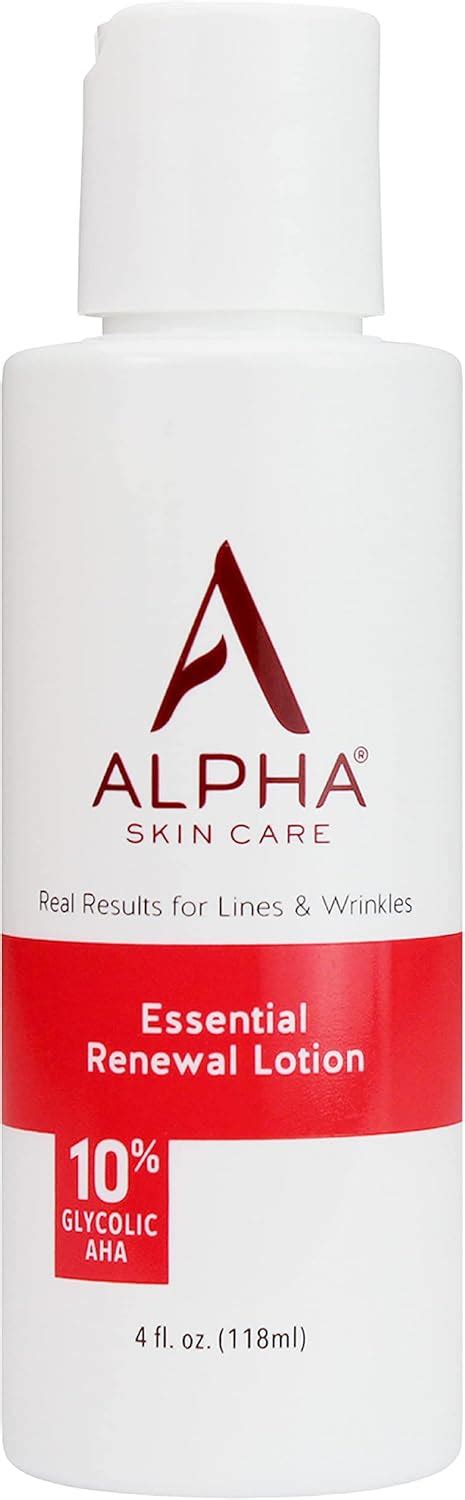 Alpha Skin Care Essential Renewal Lotion 10 Glycolic Aha Real Results For Lines And