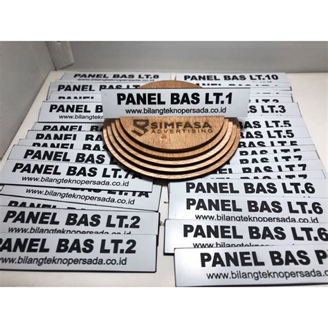 Jual Name Plate Panel Gravoply Grafir Label Panel Listrik Panel