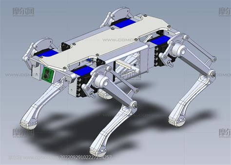 Ai机器狗视觉四足机械狗3d数模机械角色模型下载 摩尔网cgmol