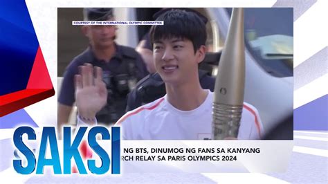 SAKSI RECAP Jin Ng BTS Dinumog Ng Fans Sa Kanyang Torch